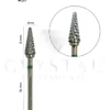 FREZ WĘGLIKOWY „STOŻEK ZAOKRĄGLONY” Crystal Professional №37 (ZIELONE NACIĘCIE 5,0 mm)