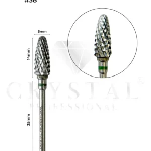 Carbide Bit “Corn” Crystal Professional №38 (Green Cross-Cut 5.0 mm)