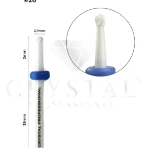 FREZ CERAMICZNY KULKA Crystal Professional №26 (NIEBIESKIE NACIĘCIE 2,7 mm)