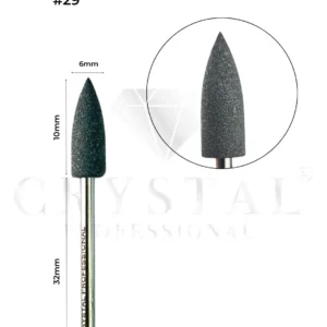 SILIKONOWY FREZ POLERUJĄCY Crystal Professional №29 (MAŁY, SZARY)